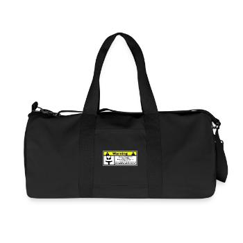 Automotive Warnung - Recycelte Canvas-Sporttasche von Stanley/Stella - Schwarz - Vorne
