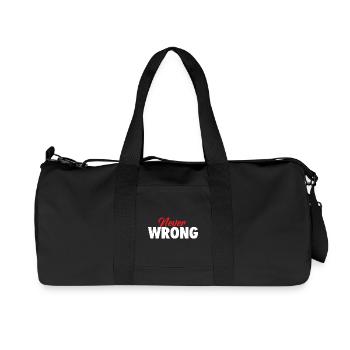 Never Wrong Matching Couples Funny Valentine’s Day - Recycled Canvas Sports Bag by Stanley/Stella - black - Front