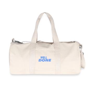 WELL DONE - Recycelte Canvas-Sporttasche von Stanley/Stella - Naturweiß - Vorne