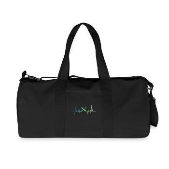 Bäckerei Herzschlag-Bäcker - Recycelte Canvas-Sporttasche von Stanley/Stella - Schwarz - Vorne