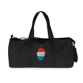 empreintes digitales i Luxembourg Luxembourg aime - Sac de sport en toile recyclée Stanley/Stella - noir - Devant
