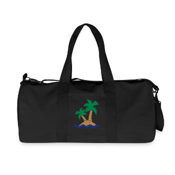 6061912 118948241 Island - Recycled Canvas Sports Bag by Stanley/Stella - black - Front
