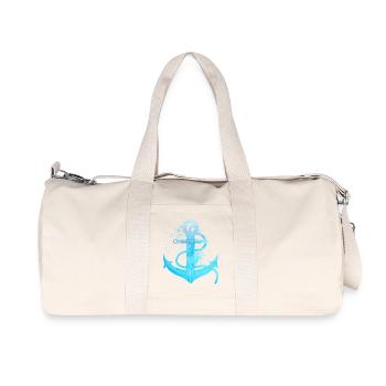 Anker - Recycelte Canvas-Sporttasche von Stanley/Stella - Naturweiß - Vorne