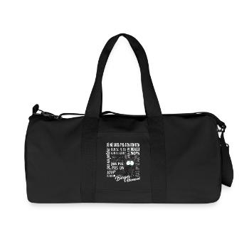 I am German Shepherd - black - whiteFR - Recycled Canvas Sports Bag by Stanley/Stella - black - Front