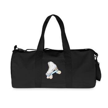patin a roulette roller - Sac de sport en toile recyclée Stanley/Stella - noir - Devant