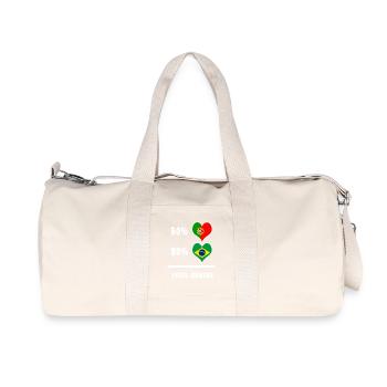 Portugal and Brazil Ingenious / Gift - Recycled Canvas Sports Bag by Stanley/Stella - natural - Front