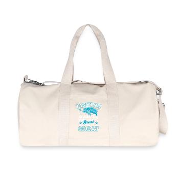 Fishing Is Like Sex - Recycled Canvas Sports Bag by Stanley/Stella - natural - Front
