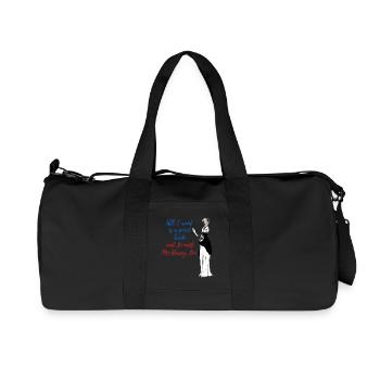 Un bon livre et Mr Darcy - Sac de sport en toile recyclée Stanley/Stella - noir - Devant
