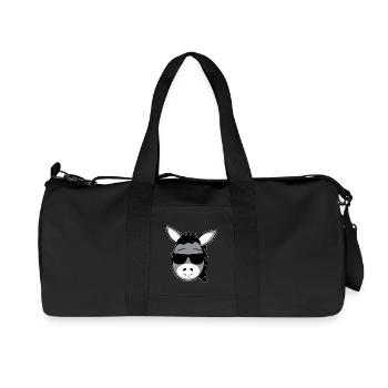 donkey - Recycled Canvas Sports Bag by Stanley/Stella - black - Front