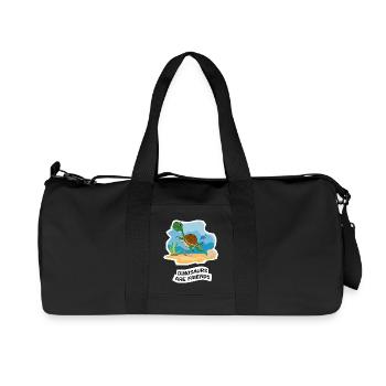 Dinosaurs are Friends - Recycled Canvas Sports Bag by Stanley/Stella - black - Front