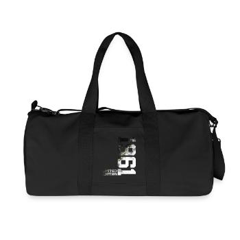 65E ANNIVERSAIRE ÉDITION LIMITÉE 1961 - Sac de sport en toile recyclée Stanley/Stella - noir - Devant
