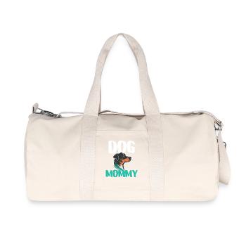 Dog Mommy Attitude Chiots - Sac de sport en toile recyclée Stanley/Stella - blanc naturel - Devant