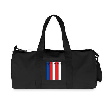 New York Striped Wordmark - Recycled Canvas Sports Bag by Stanley/Stella - black - Front