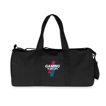 Gaming ist mein Leben - Recycelte Canvas-Sporttasche von Stanley/Stella - Schwarz - Vorne