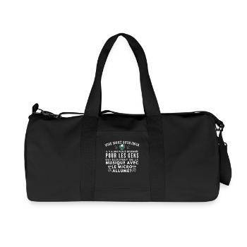 Le Micro Allumé: Musique et Menace - Recycled Canvas Sports Bag by Stanley/Stella - black - Front