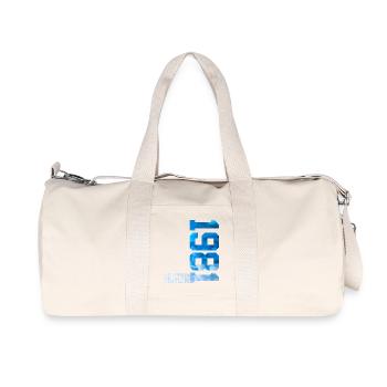 45E ANNIVERSAIRE ÉDITION LIMITÉE 1981 - Sac de sport en toile recyclée Stanley/Stella - blanc naturel - Devant