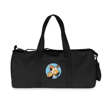 Boules player Boules ball for Bouler Petanque Boule - Recycled Canvas Sports Bag by Stanley/Stella - black - Front