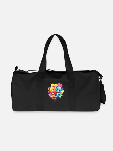 L’amour est une nécessité pour l’ours - Sac de sport en toile recyclée Stanley/Stella - noir