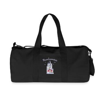 Neuschwanstein Castle, Bavaria in Germany - Recycled Canvas Sports Bag by Stanley/Stella - black - Front