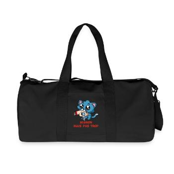 Mignon mais pas trop - Sac de sport en toile recyclée Stanley/Stella - noir - Devant