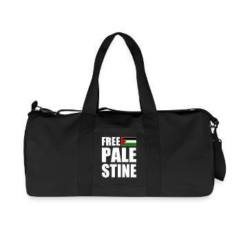 Free palestine - Recycled Canvas Sports Bag by Stanley/Stella - black - Front