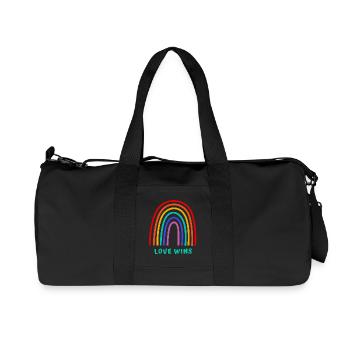 Love wins - Recycled Canvas Sports Bag by Stanley/Stella - black - Front