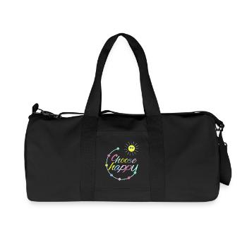 Choisissez Happy - Sac de sport en toile recyclée Stanley/Stella - noir - Devant