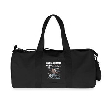 Ma palombière m'attend désolé humour chasse - Sac de sport en toile recyclée Stanley/Stella - noir - Devant