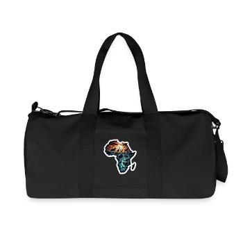 Afrique Aventure - Sac de sport en toile recyclée Stanley/Stella - noir - Devant