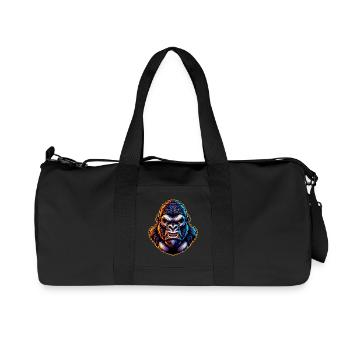 Gorille - Sac de sport en toile recyclée Stanley/Stella - noir - Devant