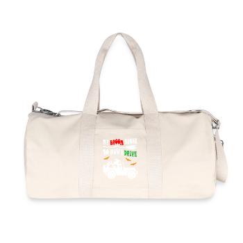 My Broom Broke So Now I Drive Jeeps - Recycled Canvas Sports Bag by Stanley/Stella - natural - Front