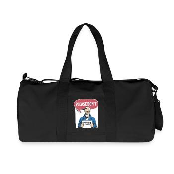 Silent and introverted - Recycled Canvas Sports Bag by Stanley/Stella - black - Front