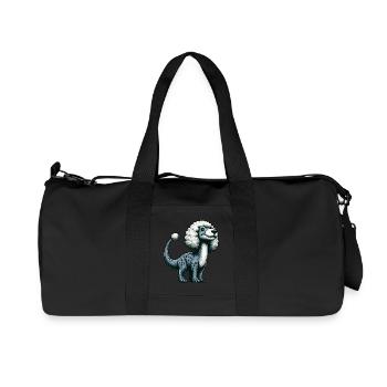 Créatures mythiques bizarres Dino-Trex-Poodle-Fusion - Sac de sport en toile recyclée Stanley/Stella - noir - Devant