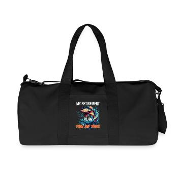 My Retirement Plan: Fish and Beer - Recycled Canvas Sports Bag by Stanley/Stella - black - Front
