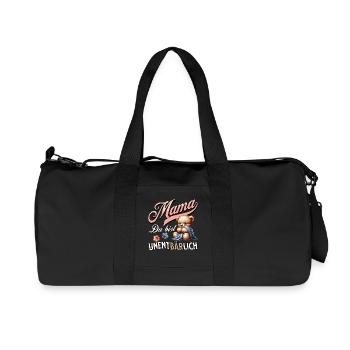 MAMA DU BIST UNENTBÄRLICH Teddy Bär Muttertag - Recycelte Canvas-Sporttasche von Stanley/Stella - Schwarz - Vorne