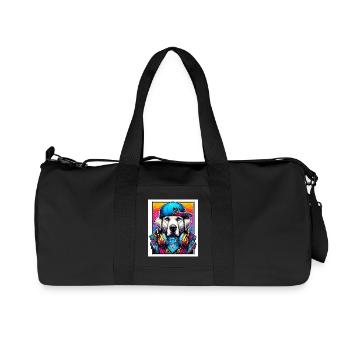 dog - Recycled Canvas Sports Bag by Stanley/Stella - black - Front