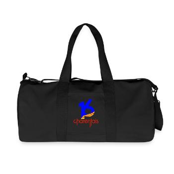  16 Charentais Bleu Rouge - Sac de sport en toile recyclée Stanley/Stella - noir - Devant