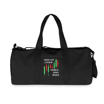 Money Finance Stocks Trading Bitcoin Capital - Recycled Canvas Sports Bag by Stanley/Stella - black - Front