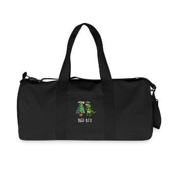Baumrex Dino Fun de Noël - Sac de sport en toile recyclée Stanley/Stella - noir - Devant
