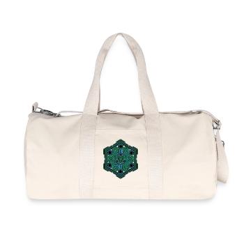 Festival Geometry Mandala Yoga Meditation Trance - Sac de sport en toile recyclée Stanley/Stella - blanc naturel - Devant