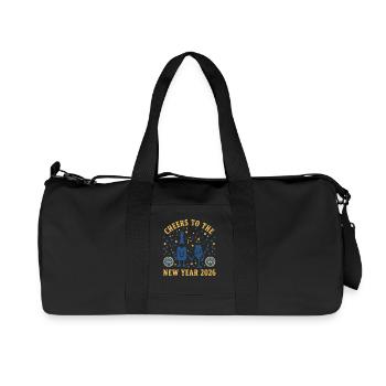 Cheers To The New Year 2026 Celebration Party - Recycled Canvas Sports Bag by Stanley/Stella - black - Front