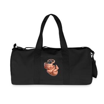 BABY NERD - geek & scifi - Sac de sport en toile recyclée Stanley/Stella - noir - Devant