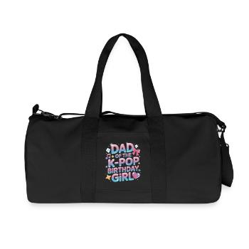 Papa du garçon anniversaire de la K-Pop – Papa fier - Sac de sport en toile recyclée Stanley/Stella - noir - Devant