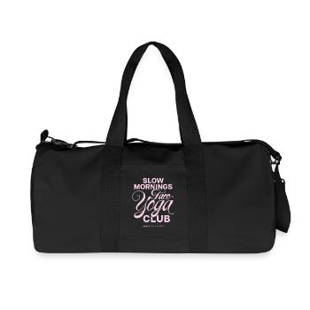 Slow Mornings Face Yoga Club - Recycled Canvas Sports Bag by Stanley/Stella - black - Front