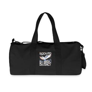 Radicalisé par l’Art de la Déclaration de Décence Fondamentale - Sac de sport en toile recyclée Stanley/Stella - noir - Devant