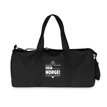 HEIA NORGE! Helt til topps! - Recycled Canvas Sports Bag by Stanley/Stella - black - Front
