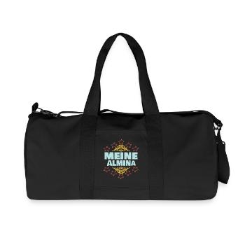Almina - Recycelte Canvas-Sporttasche von Stanley/Stella - Schwarz - Vorne