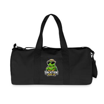 Vacances de tortues cool vacances d’été - Sac de sport en toile recyclée Stanley/Stella - noir - Devant