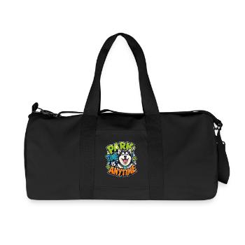 Alaskan Malamute - Recycelte Canvas-Sporttasche von Stanley/Stella - Schwarz - Vorne