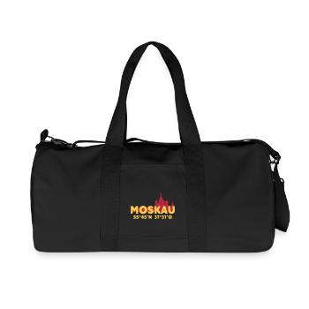 Moskau - Recycelte Canvas-Sporttasche von Stanley/Stella - Schwarz - Vorne